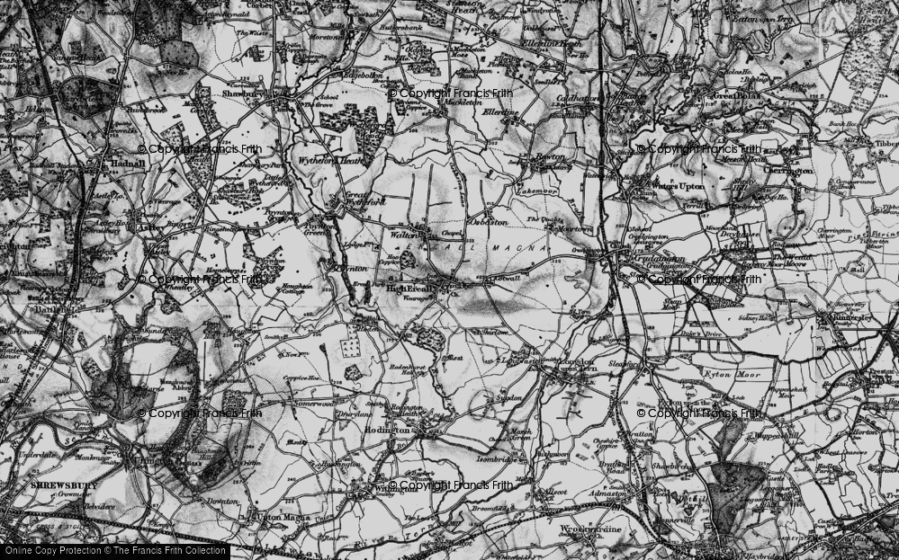 Old Map of High Ercall, 1899 in 1899