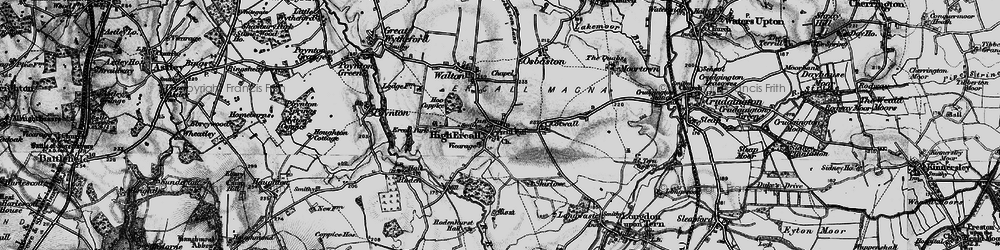 Old map of High Ercall in 1899