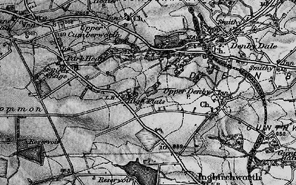 Old map of High Flatts in 1896