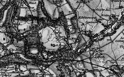 Old map of Beamish East Moor in 1898