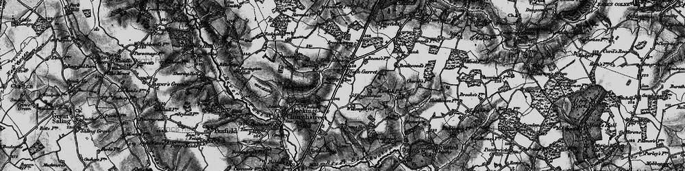 Old map of High Garrett in 1895