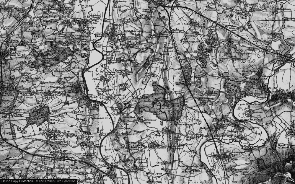 Old Map of High Green, 1898 in 1898