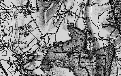 Old map of High Green in 1898