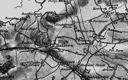 Old map of High Halstow in 1896
