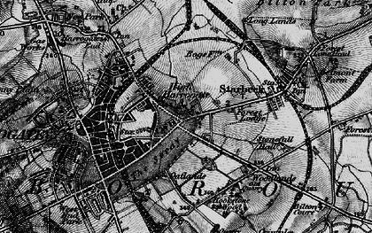 Old map of High Harrogate in 1898