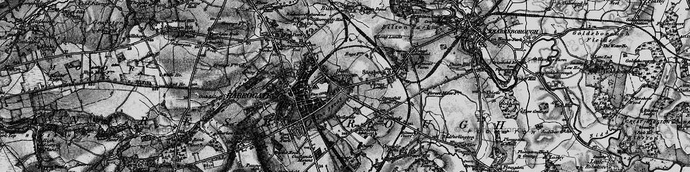 Old map of High Harrogate in 1898