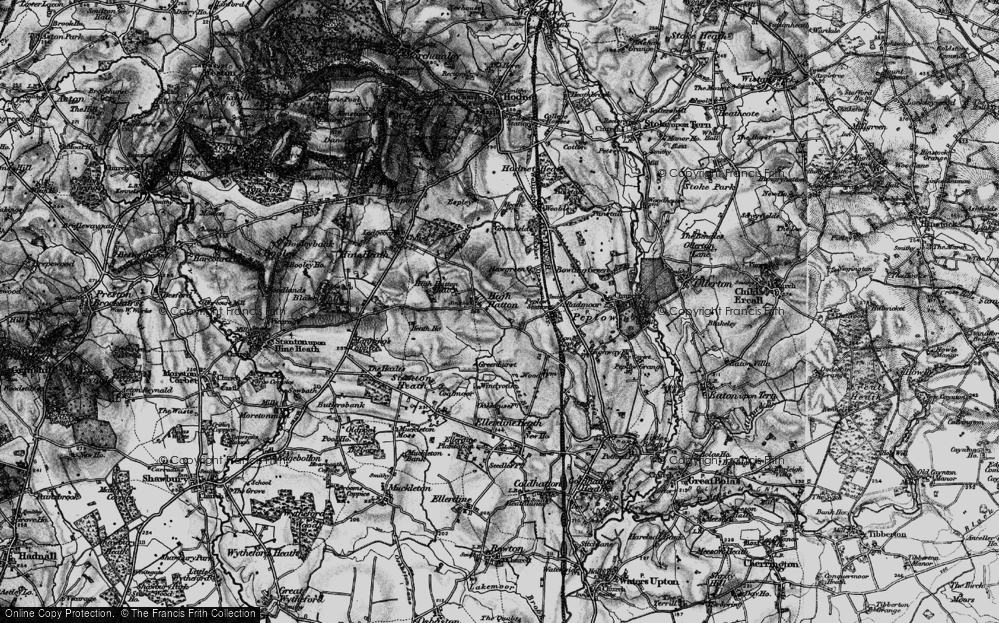 Old Map of High Hatton, 1899 in 1899