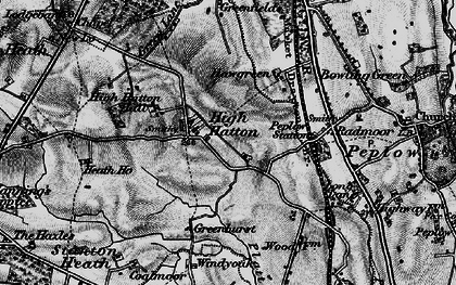 Old map of High Hatton in 1899
