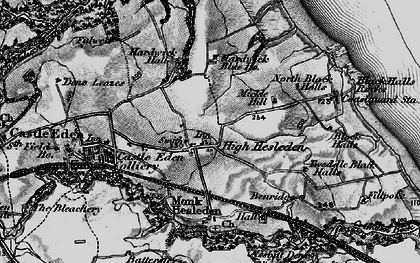 Old map of High Hesleden in 1898