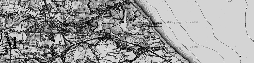 Old map of High Hesleden in 1898