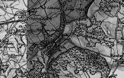 Old map of High Hoyland in 1896