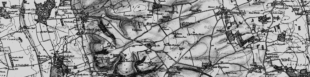 Old map of High Hunsley in 1898