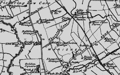 Old map of Bellafax Grange in 1898
