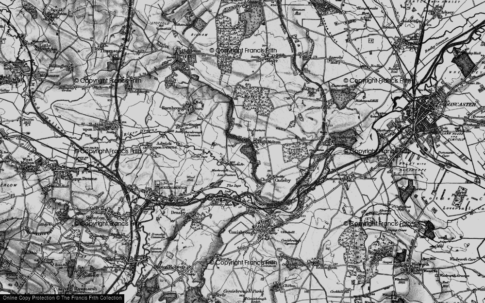 Old Map of Historic Map covering Barnburgh Grange in 1895