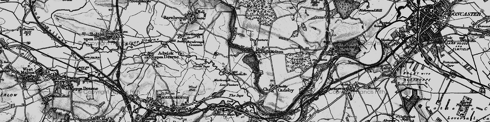 Old map of Barnburgh Grange in 1895