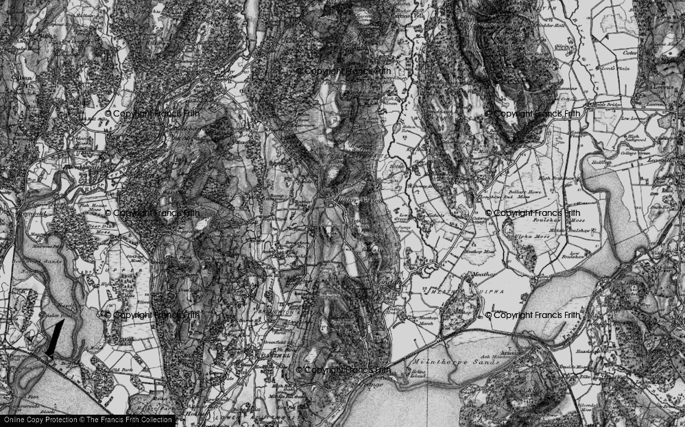 Old Map of High Newton, 1898 in 1898