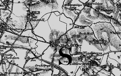 Old map of High Offley in 1897