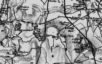Old map of High Onn in 1897