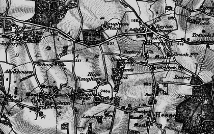 Old map of High Rougham in 1898