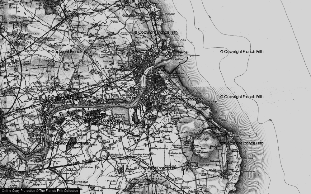 Old Map of High Shields, 1897 in 1897