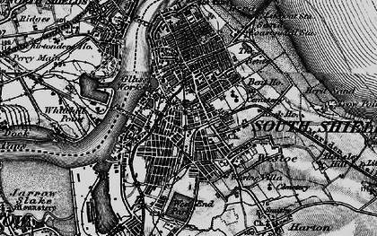 Old map of High Shields in 1897