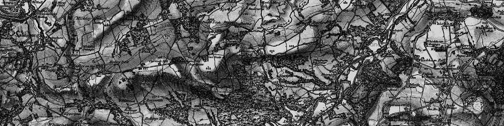 Old map of High Spen in 1898