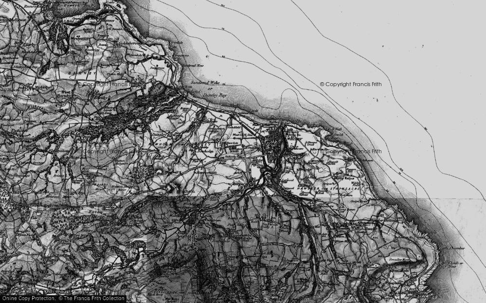 Old Map of High Stakesby, 1898 in 1898