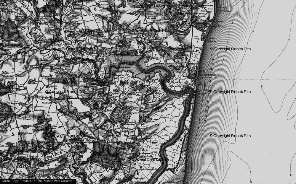 Old Map of Historic Map covering Barber's Point in 1898