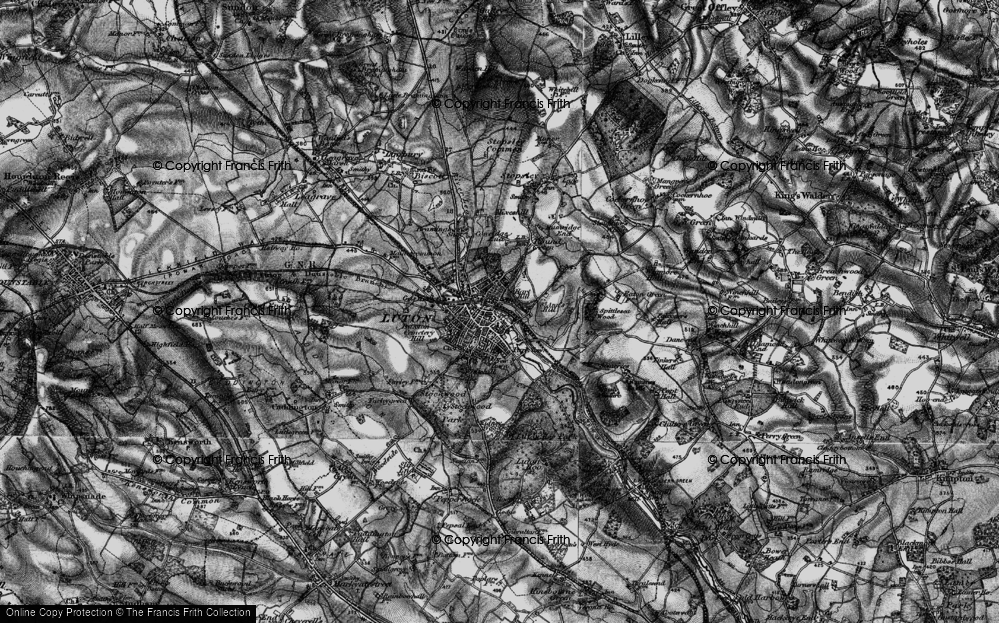 Old Map of High Town, 1896 in 1896