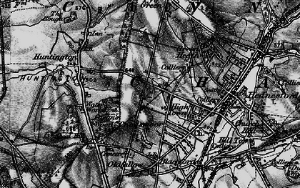 Old map of High Town in 1898