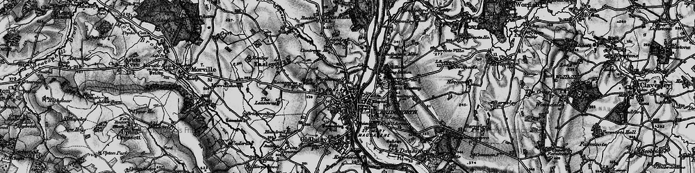 Old map of High Town in 1899