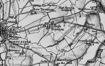 Old map of High Toynton in 1899