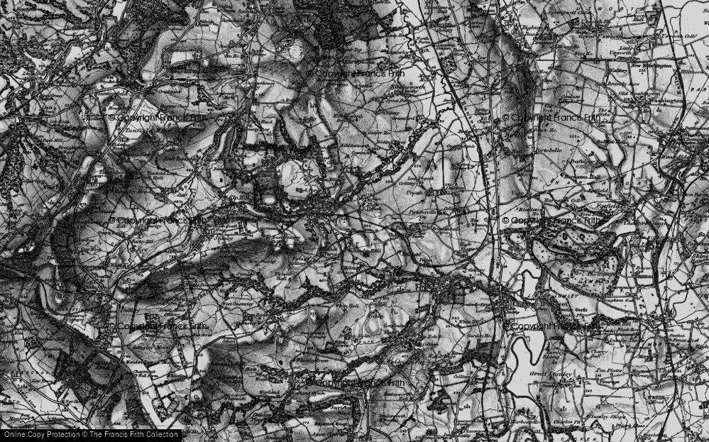 Old Map of High Urpeth, 1898 in 1898