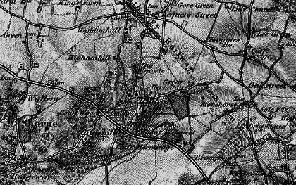 Old map of Higham in 1895