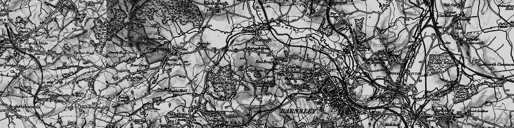 Old map of Higham in 1896