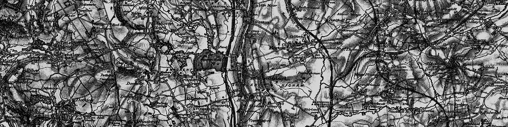 Old map of Higham in 1896