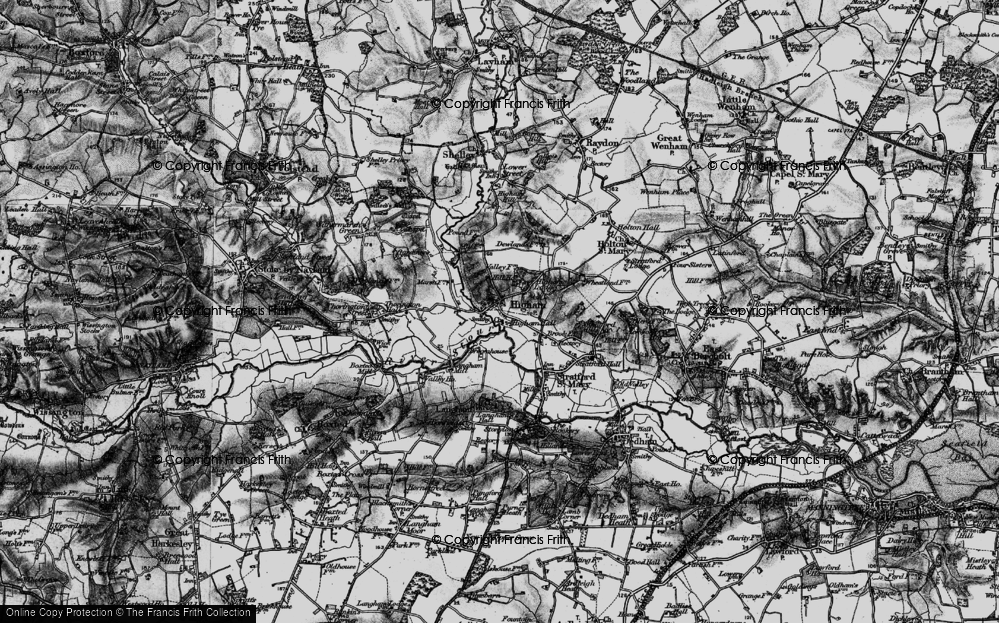 Old Map of Higham, 1896 in 1896