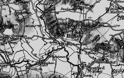 Old map of Broomhouse in 1896