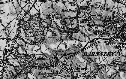 Old map of Higham Common in 1896
