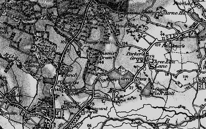 Old map of Higham Wood in 1895
