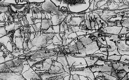 Old map of Highampton in 1895
