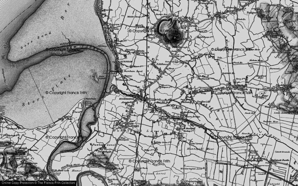 Old Map of Highbridge, 1898 in 1898