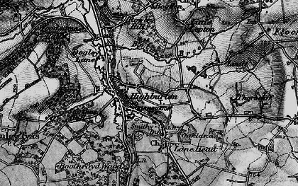 Old map of Highburton in 1896