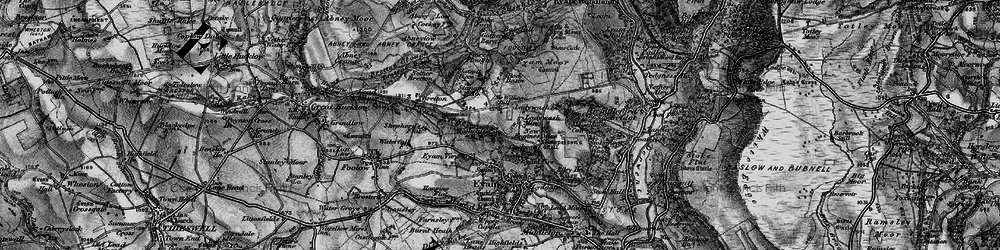 Old map of Stanage in 1896