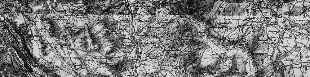 Old map of Higher Ashton in 1898