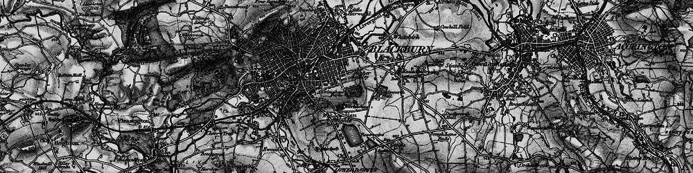 Old map of Higher Audley in 1896