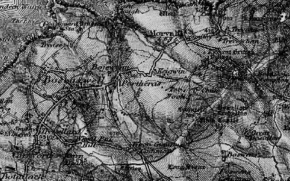 Old map of Higher Bojewyan in 1896