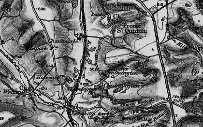 Old map of Higher Chalmington in 1898