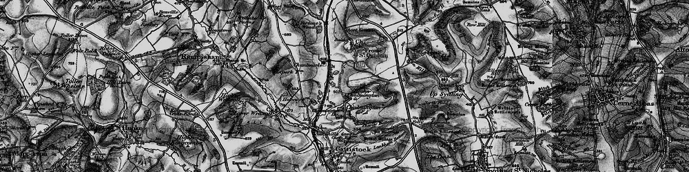 Old map of Higher Chalmington in 1898