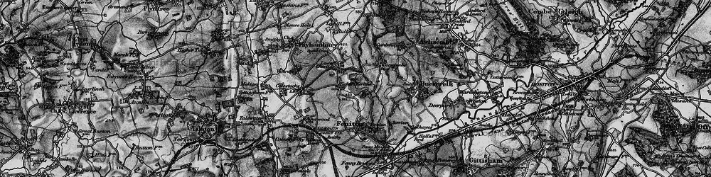Old map of Higher Cheriton in 1898